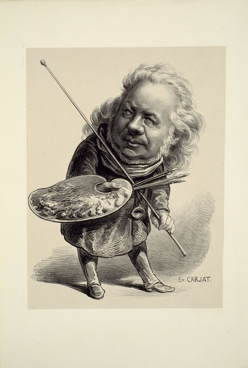 Porträtt av Honoré Daumier av Etienne Carjat