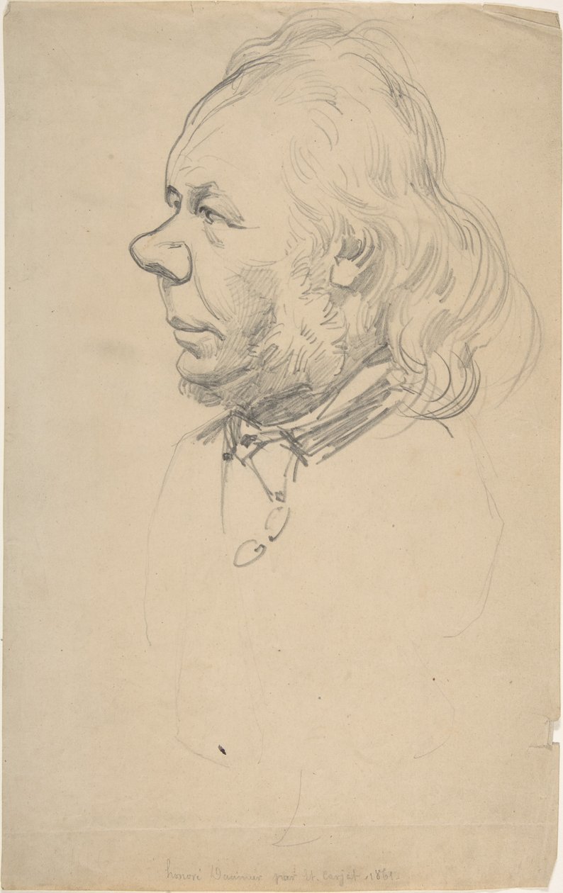 Porträtt av Honoré Daumier av Etienne Carjat