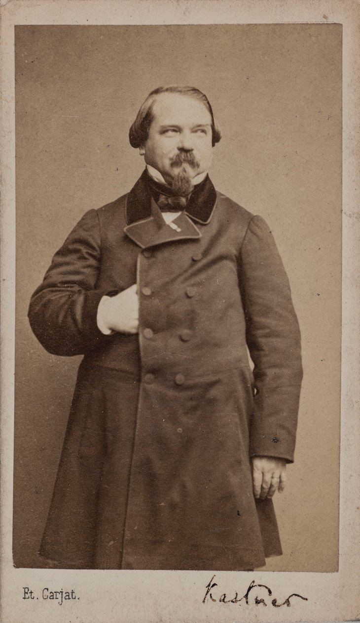 Porträtt av kompositören Jean-Georges Kastner 1810-1867, 1867. av Etienne Carjat