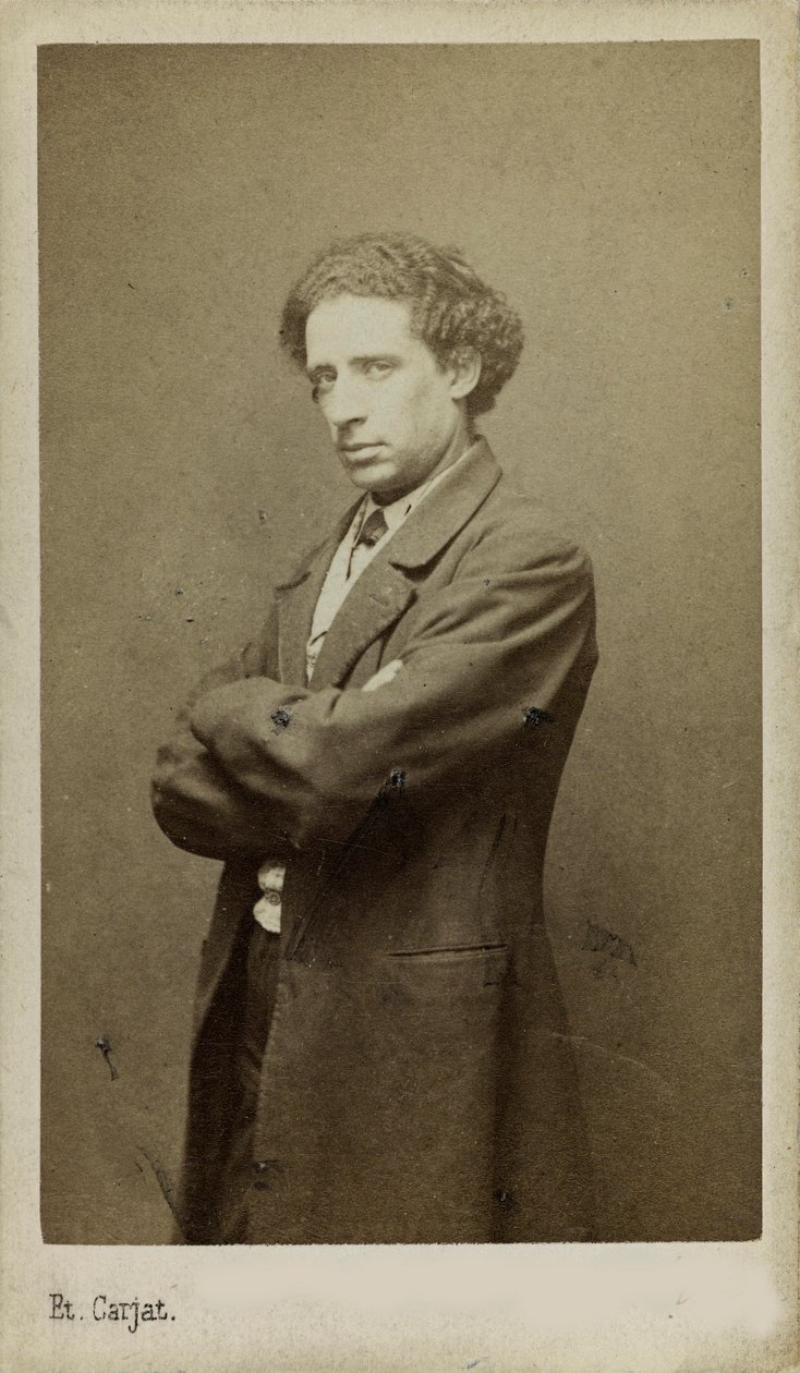 Porträtt av kompositören Olivier Métra 1830-1889 . av Etienne Carjat