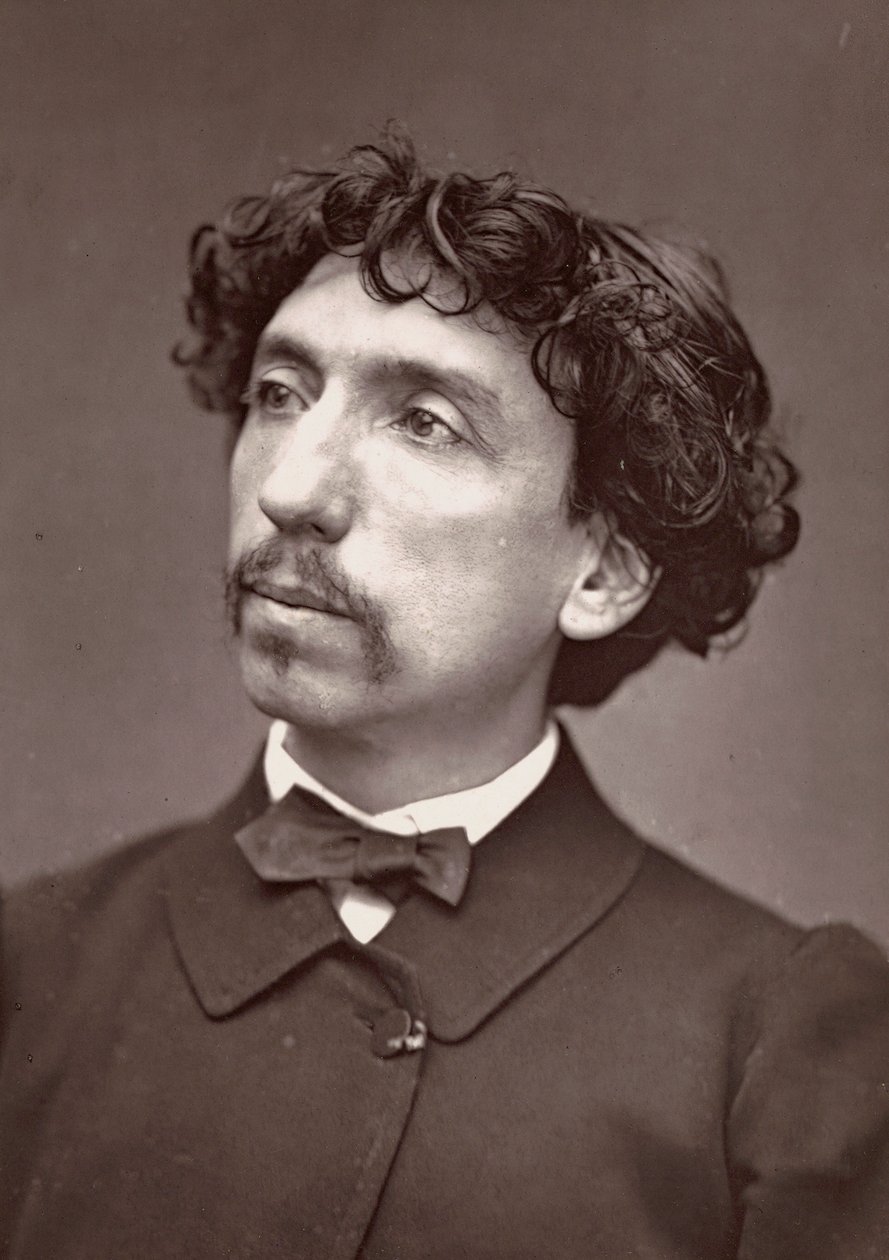Porträtt av arkitekten Charles Garnier, ca 1875 (foto) av Etienne Carjat