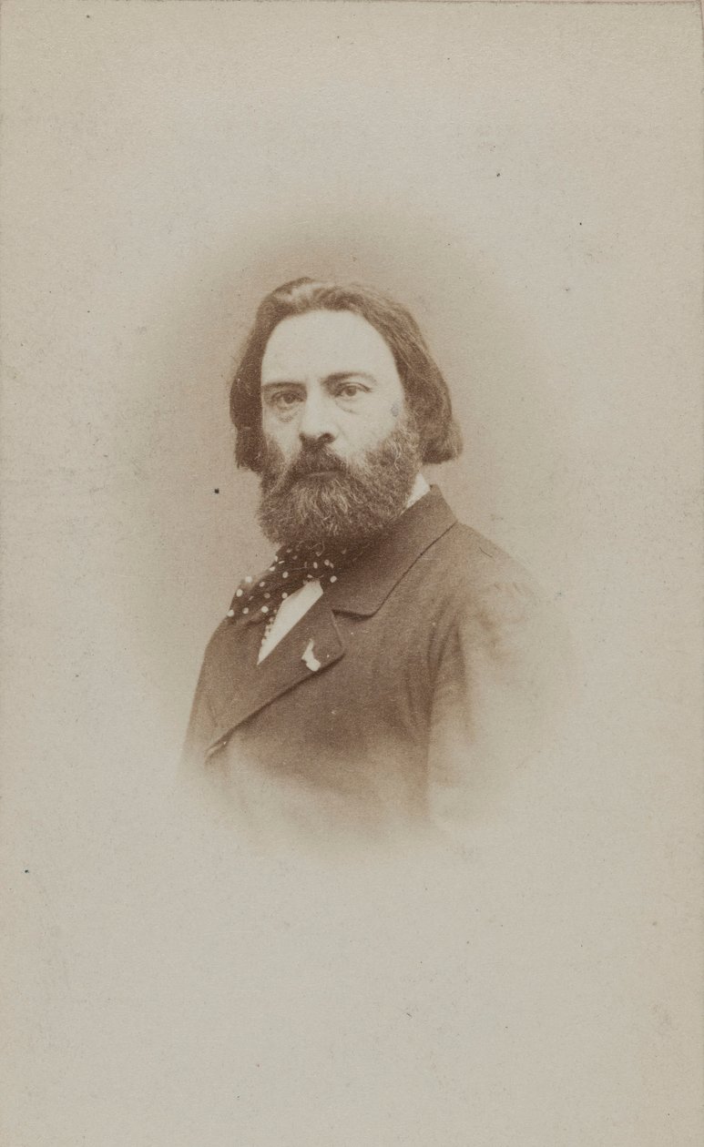 Porträtt av pianisten och kompositören Émile Prudent 1817-1863, ca 1860. av Etienne Carjat