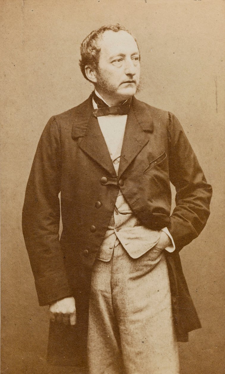 Porträtt av pianisten och kompositören Sigismund Thalberg 1812-1871, ca 1860. av Etienne Carjat