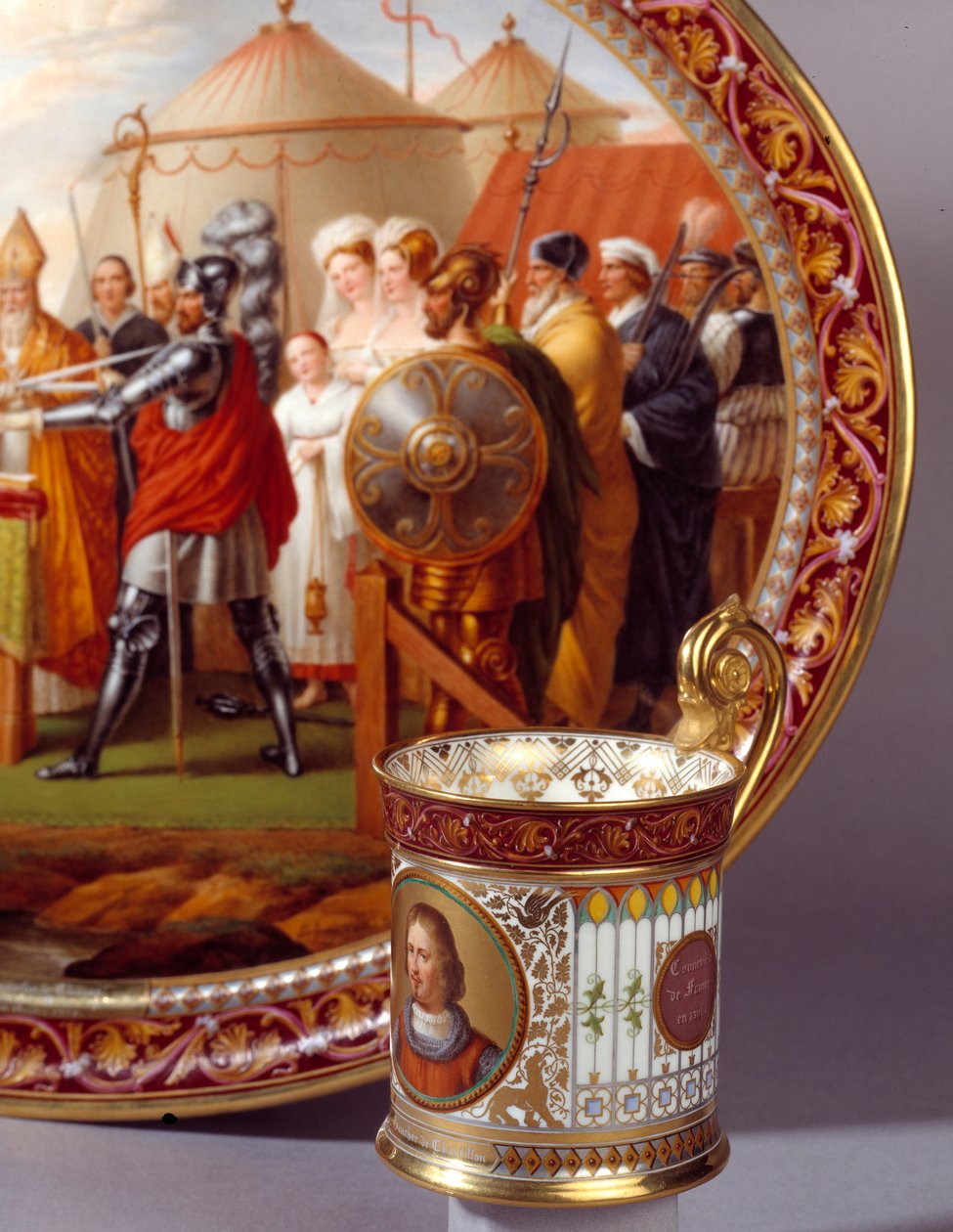 Serveringskopp för choklad. Realiserad av Etienne Charles Leguay (1762-1846) av Etienne Charles Leguay