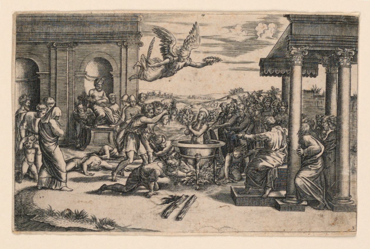 Sankta Cecilias martyrskap av Etienne Delaune