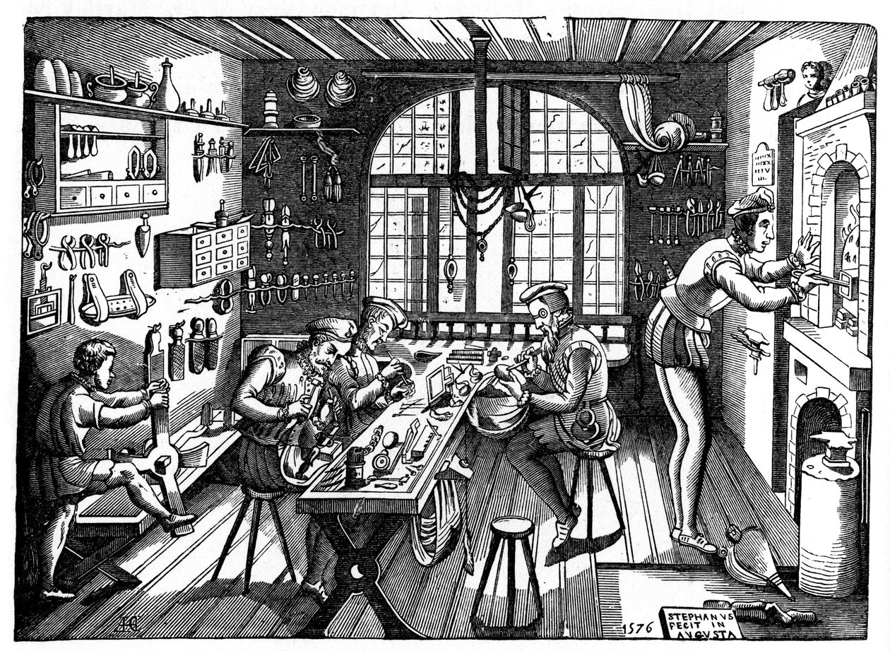 Etienne Delaunes studio, 1576, 1870. av Etienne Delaune