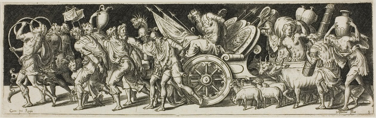 Triumfmarsch, från Strider och triumfer av Etienne Delaune