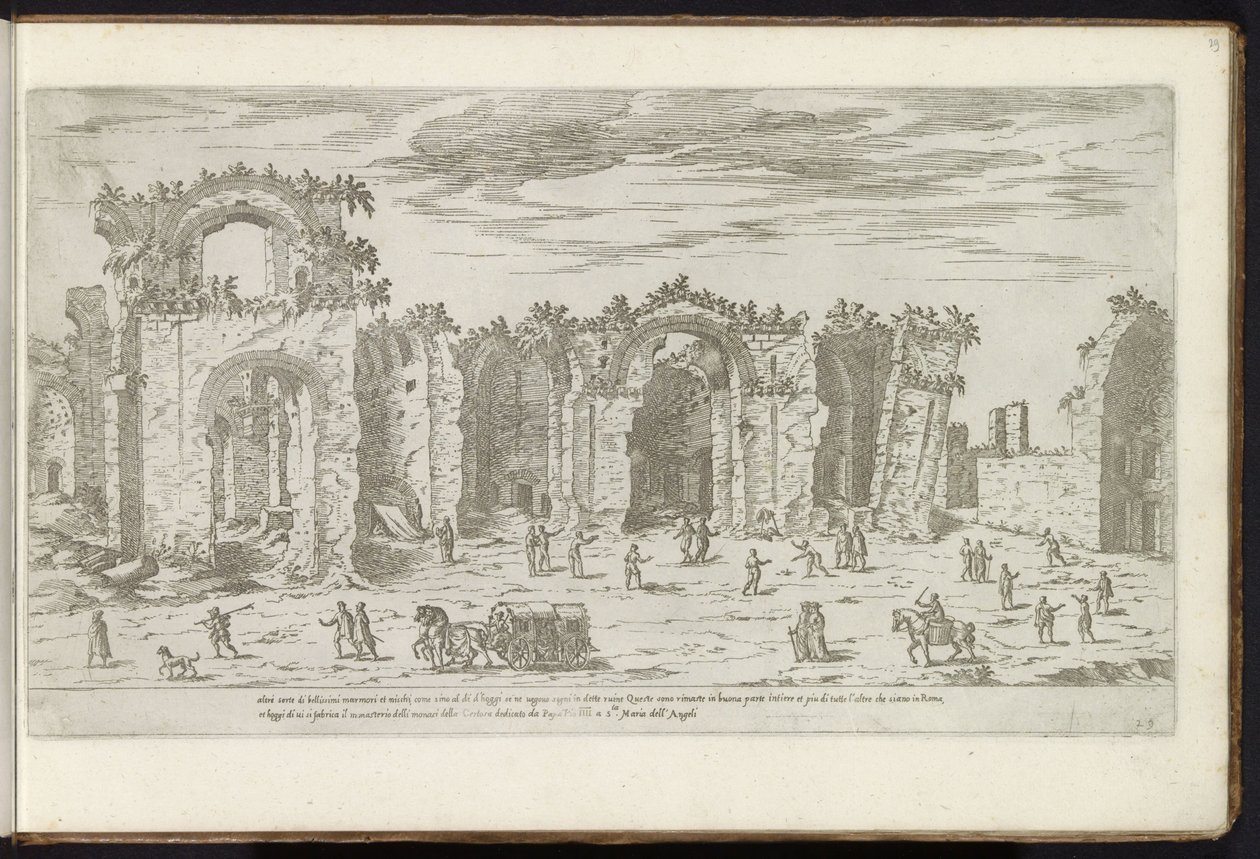 Diocletianus bad i Rom Forntida byggnader (serietitel) I vestigi dell