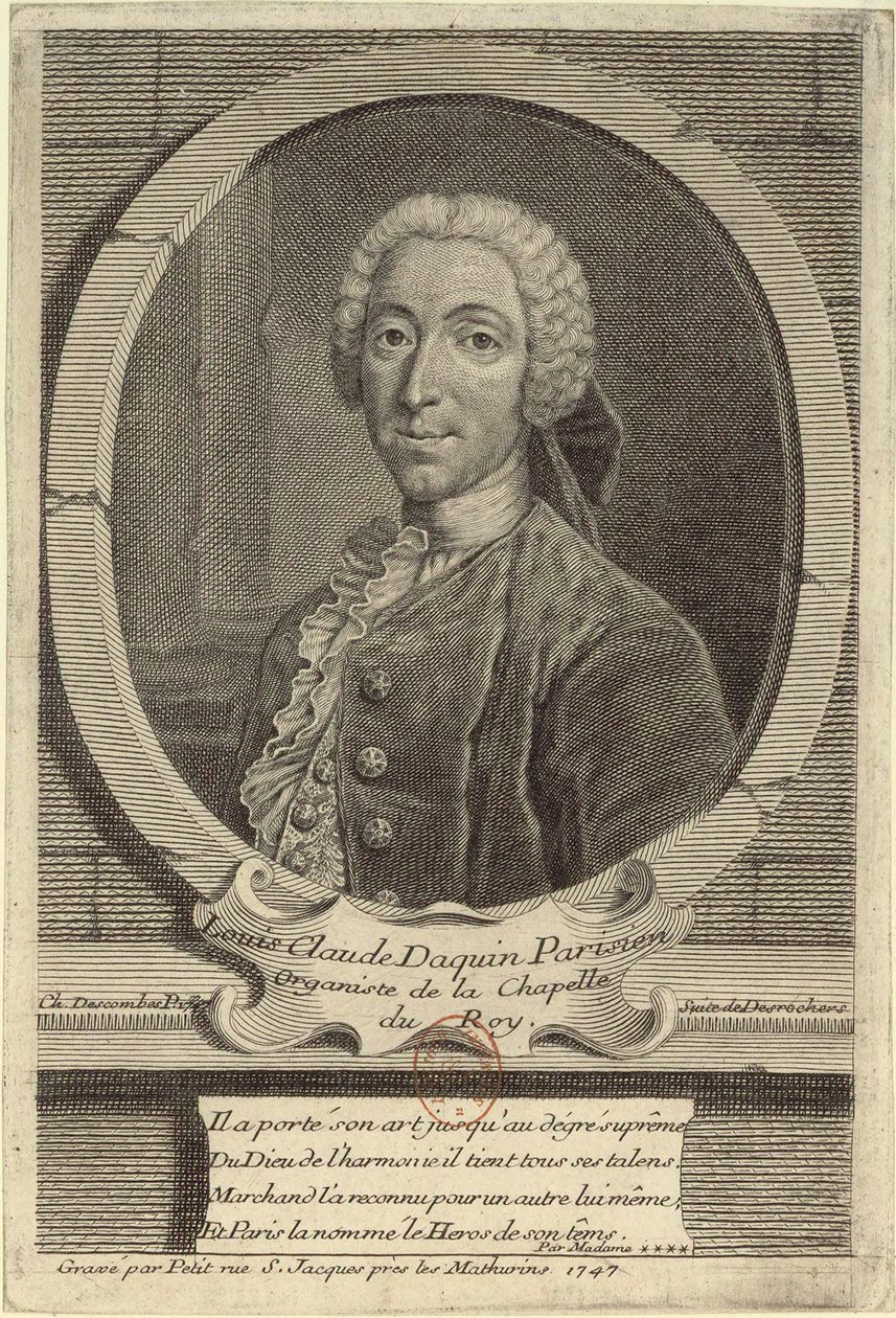 Louis-Claude Daquin av Etienne Jehandier Desrochers