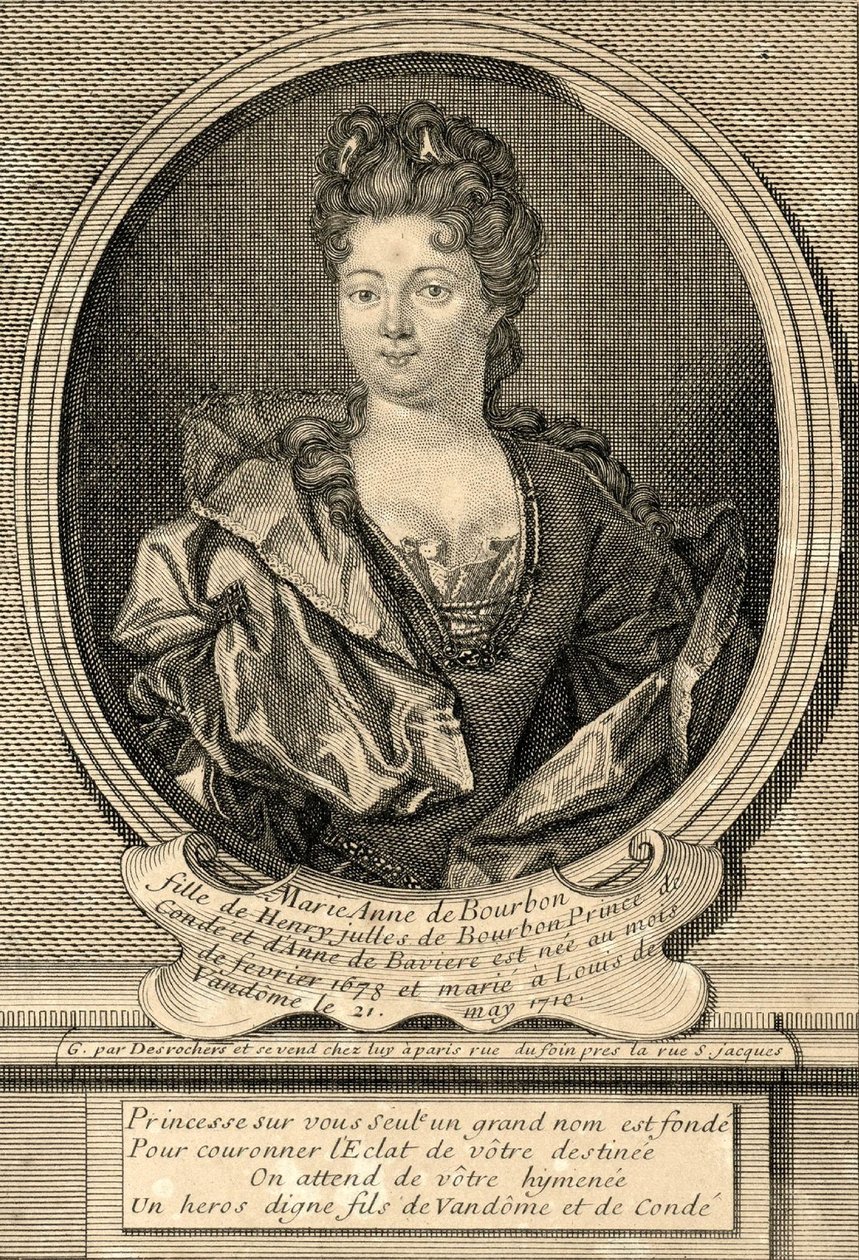 Marie Anne de Bourbon, hertiginna av Vendôme av Etienne Jehandier Desrochers