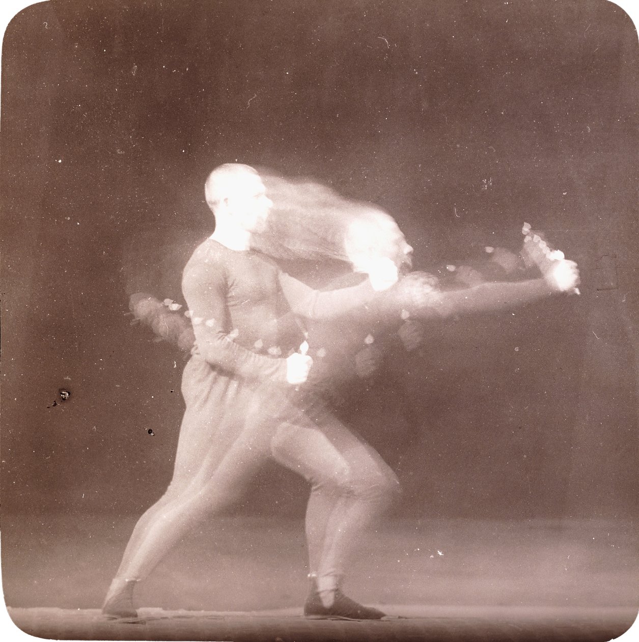 Kronofotografi av rörelser av en boxare, c.1890 av Etienne Jules Marey