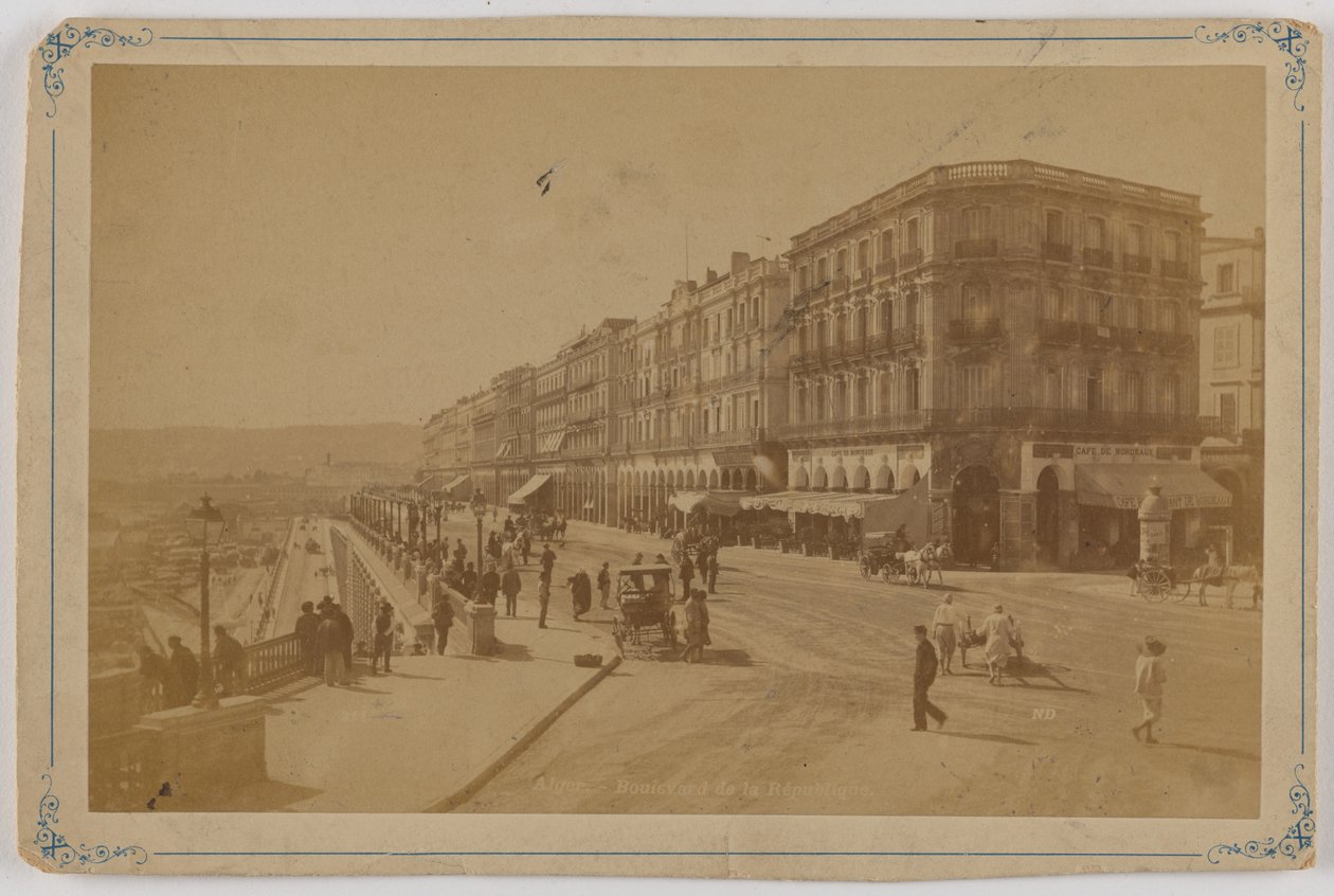 Alger - Boulevard de la Republique av Etienne Neurdein