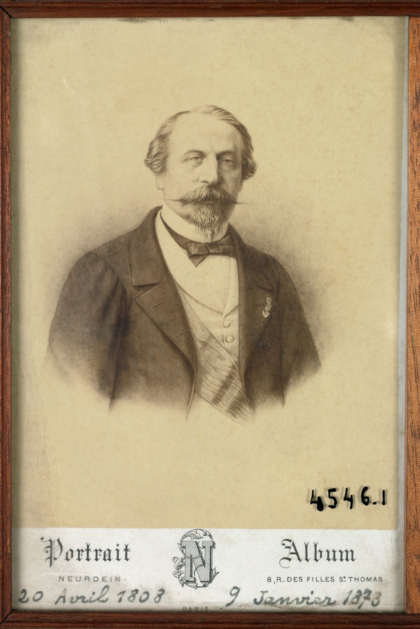 Porträtt av kejsar Napoleon 3 av Etienne & Neurdein Louis Antonin (1846 p. 1915) Neurdein