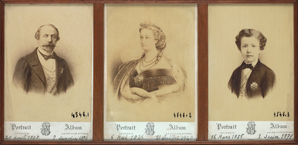 Porträtt av familjen Imperiale av Etienne & Neurdein Louis Antonin (1846 p. 1915) Neurdein