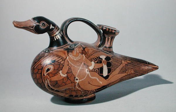 Askos i form av en anka (keramik) av Etruscan