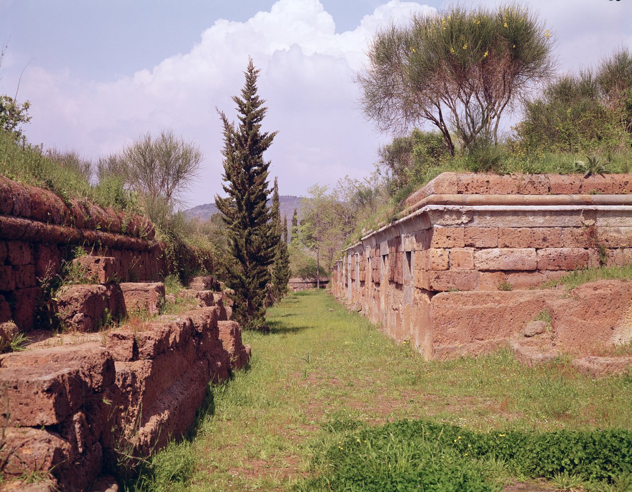 Gravarna på Via Monti Ceriti av Etruscan