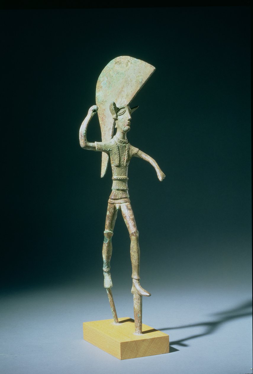 Krigare, från Umbrien, etruskisk, 500-talet f.Kr. (brons) av Etruscan