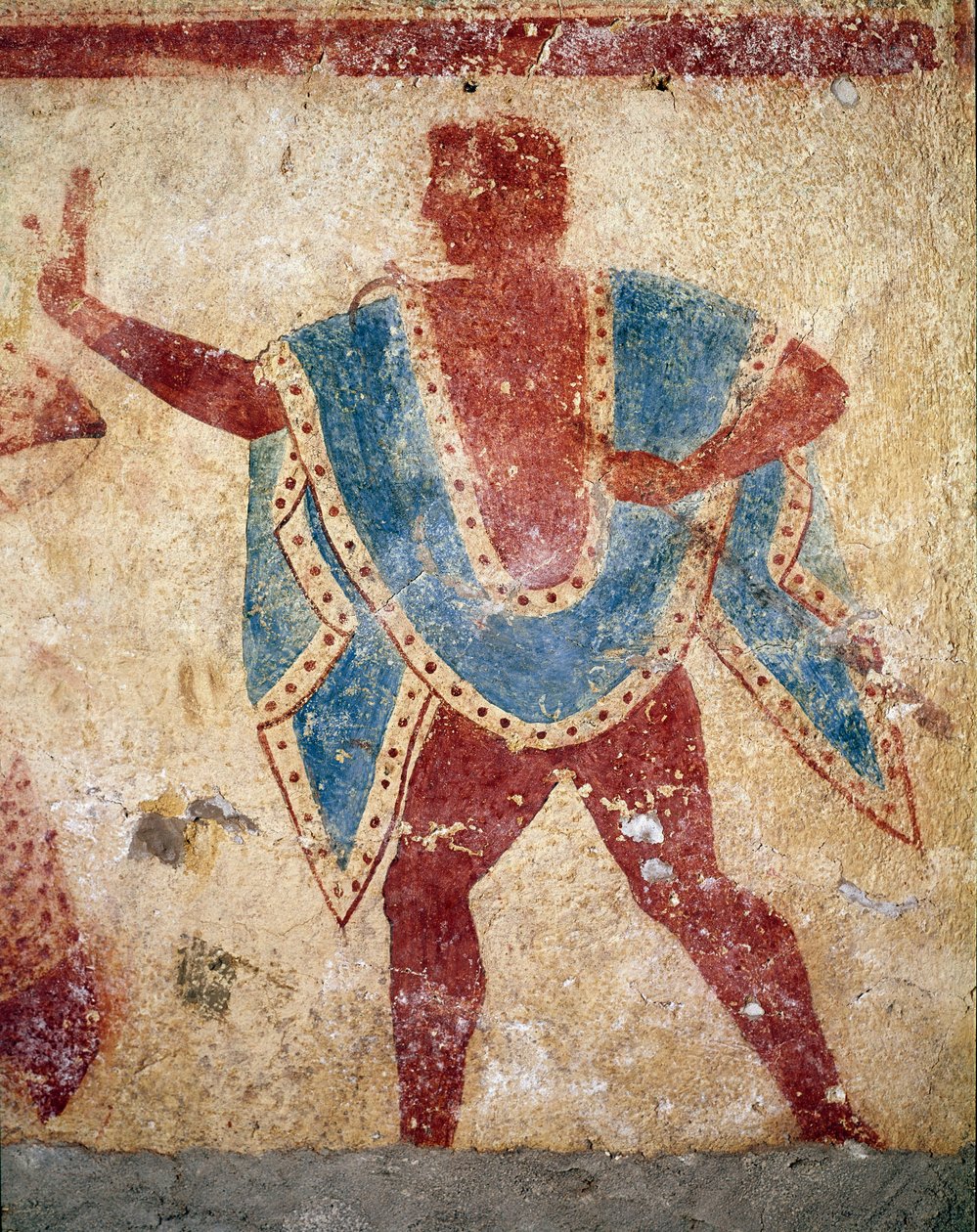 En dansare (Detalj av en fresk, 500-talet f.Kr.) av Etruscan