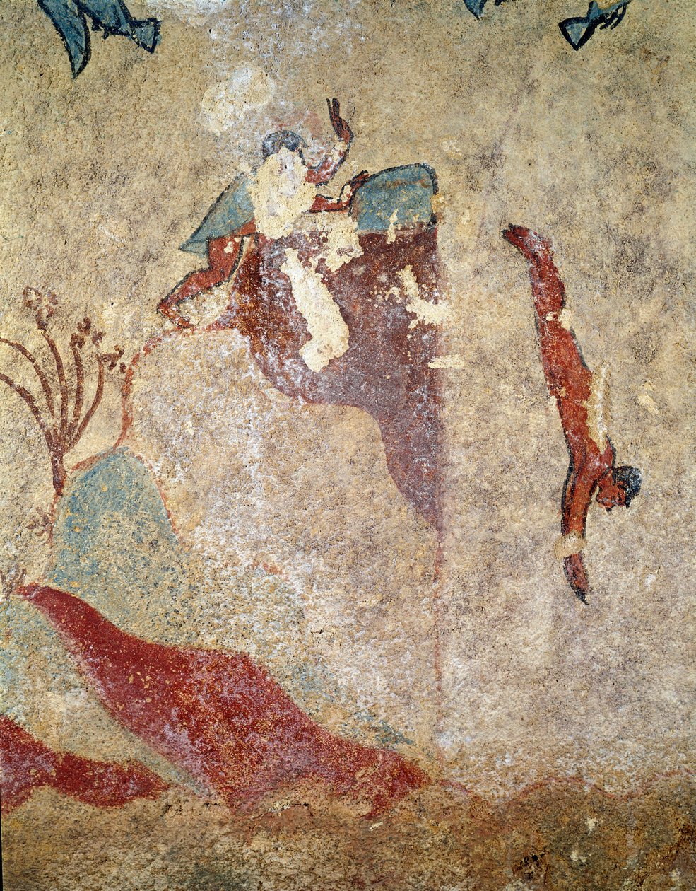 En dykare. (Detalj av fresk, 520-510 f.Kr.) av Etruscan
