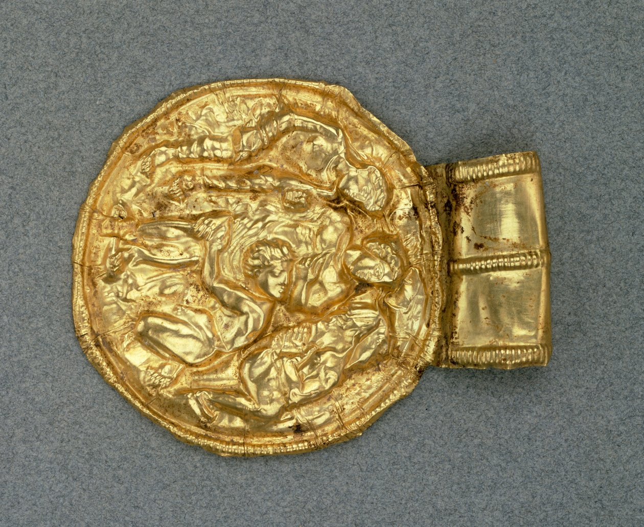 Präglat bulla hänge. Etruskisk civilisation, 400-talet f.Kr. av Etruscan