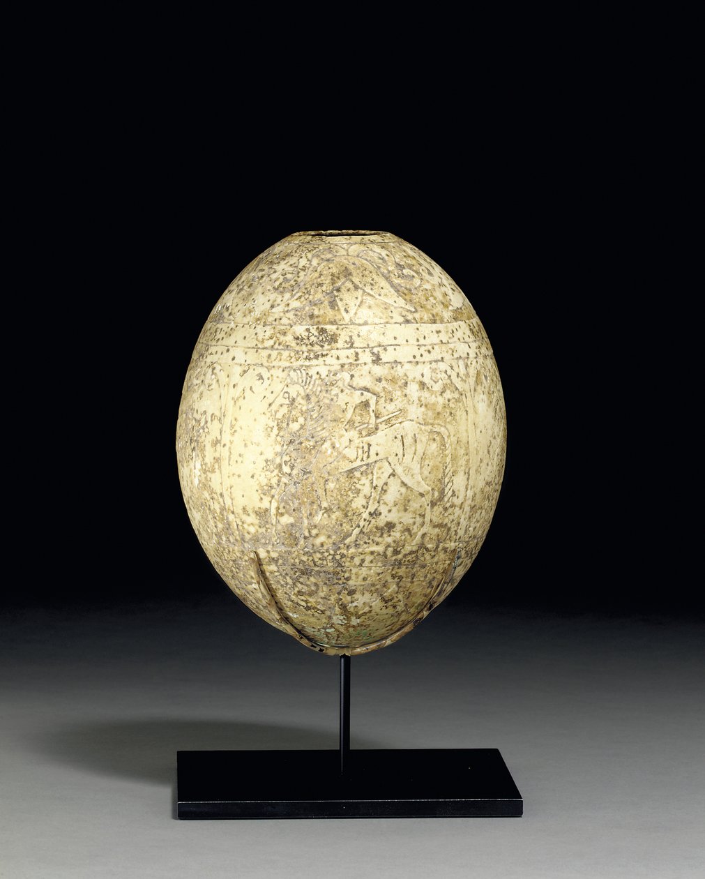 Graverat strutsägg, ca mitten av 600-talet f.Kr av Etruscan