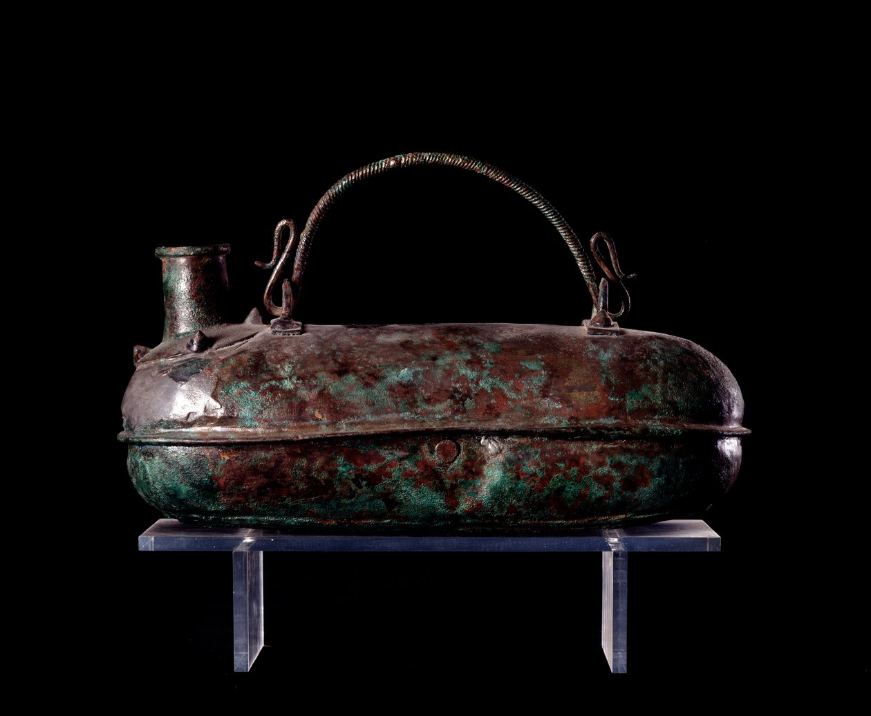 Etruskisk civilisation: brons askos från bronsrödingens grav i Vulci, 680-670 f.Kr. av Etruscan