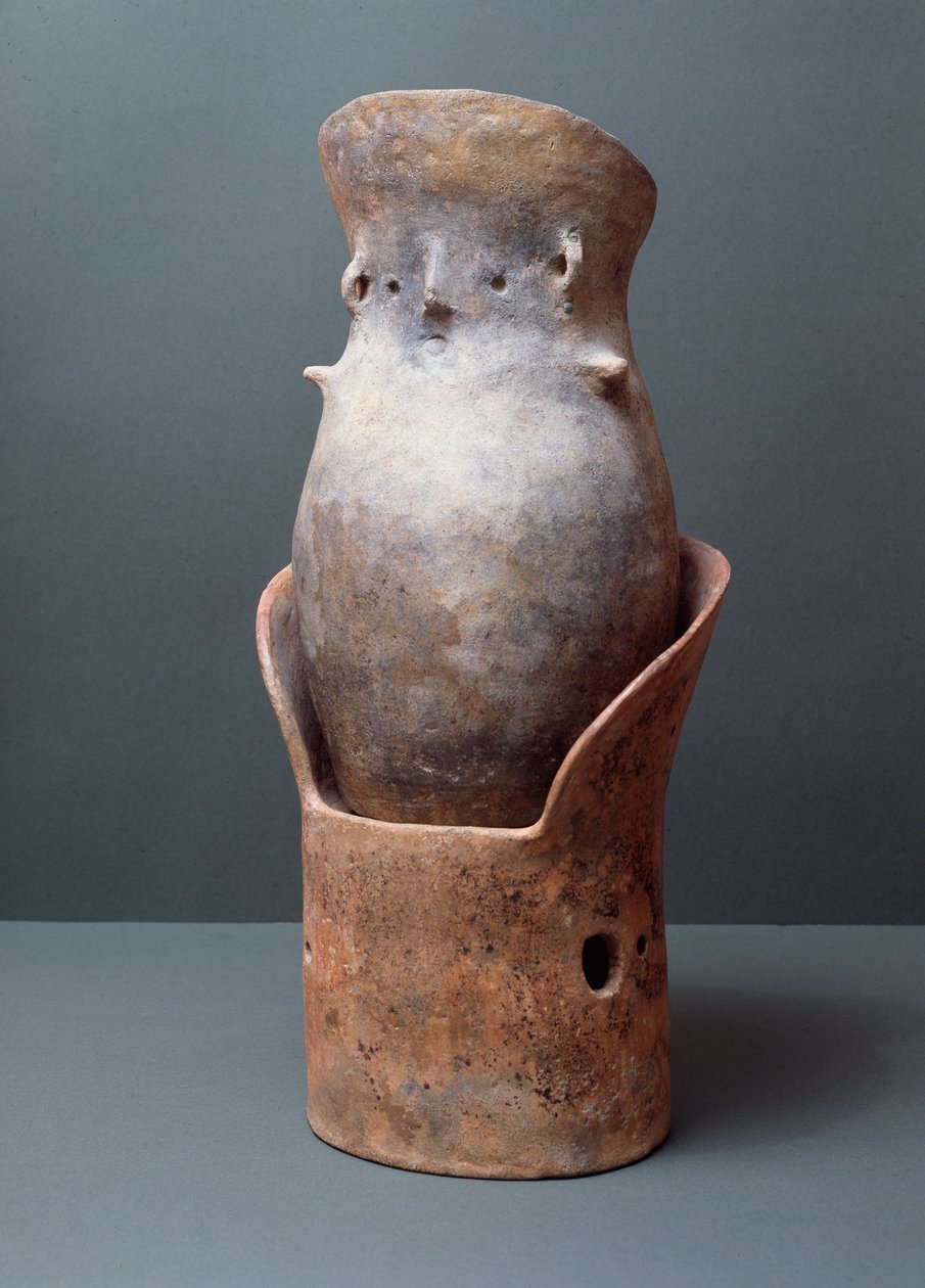 Etruskisk civilisation, begravningsrit: formad baldakin, 700-talet f.Kr. Från platsen för Bisenzio av Etruscan