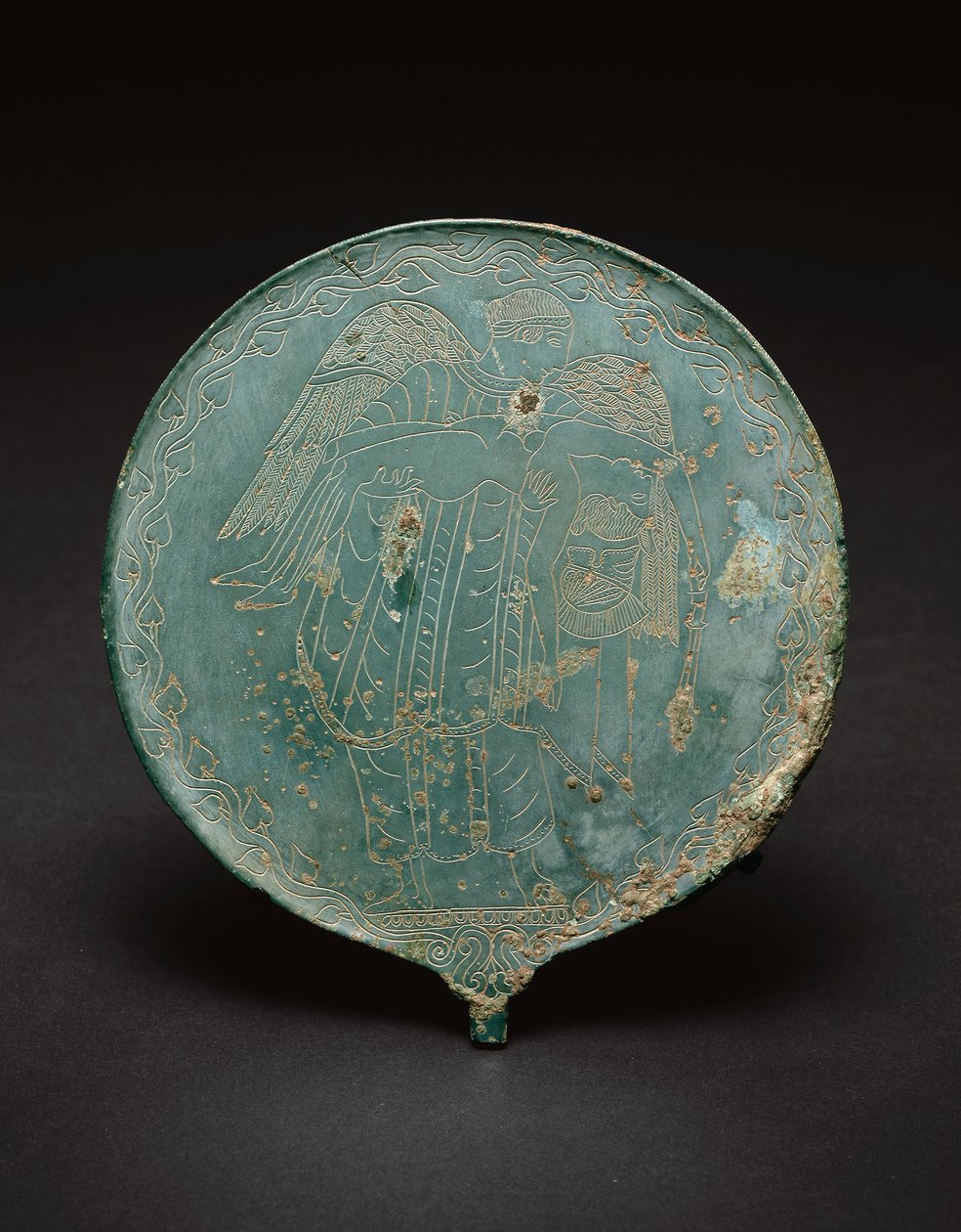 Handspegel, 470 f.Kr. - 450 f.Kr. (brons) av Etruscan