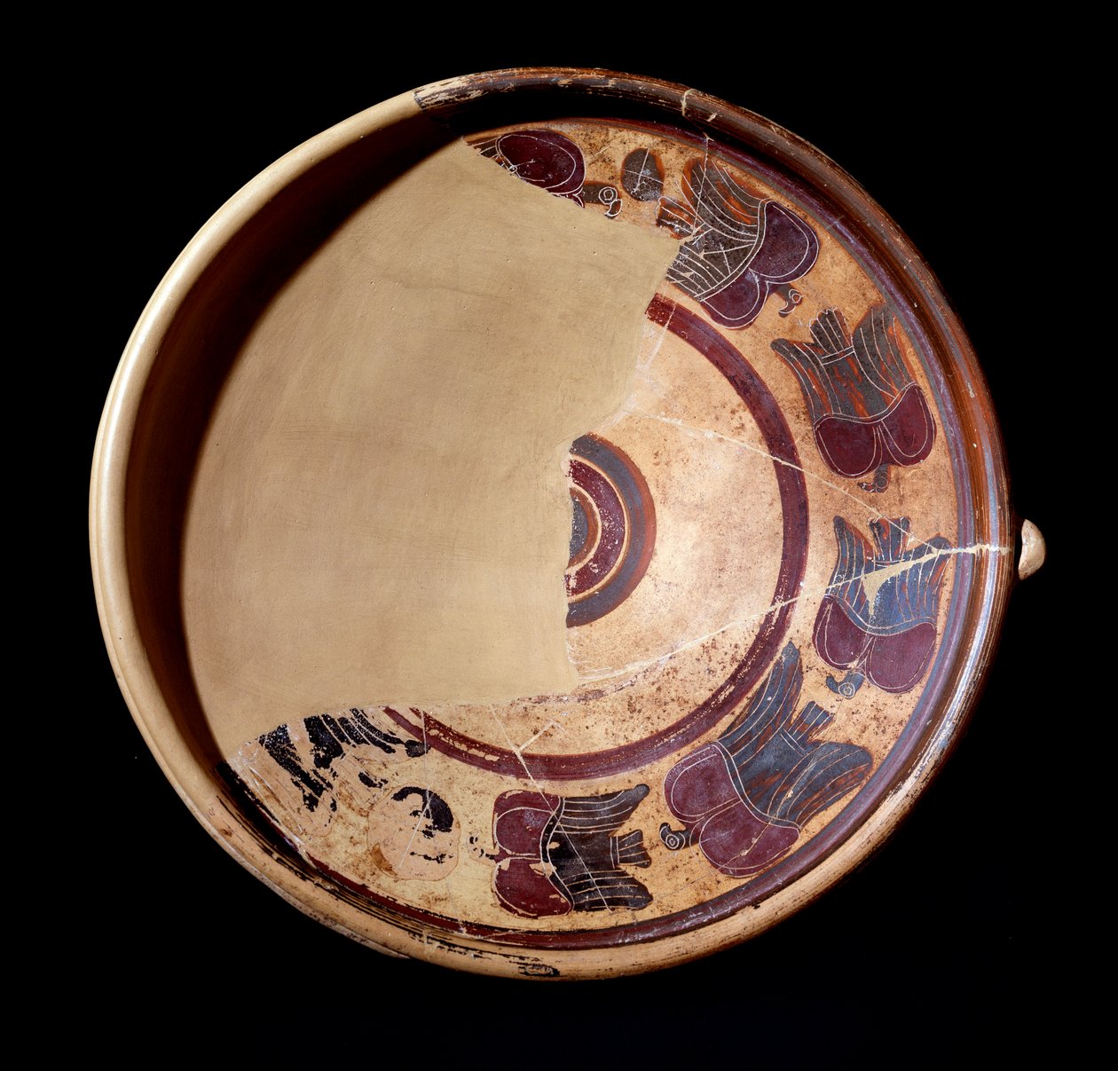 Terrakottaplatta föreställande djur, 600-590 f.Kr av Etruscan