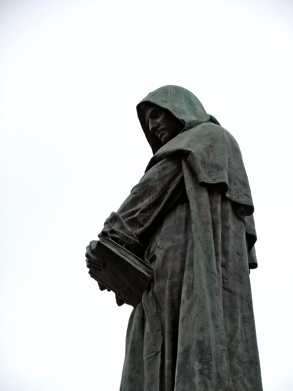 Monument till Giordano Bruno (1548-1600) Dominikansk filosof och bror. Skulptur av Ettore Ferrari (1845-1929) 1889 Campo dei Fiori, Rom av Ettore Ferrari