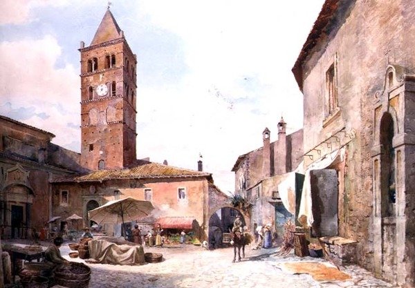 Utsikt över Piazza dell