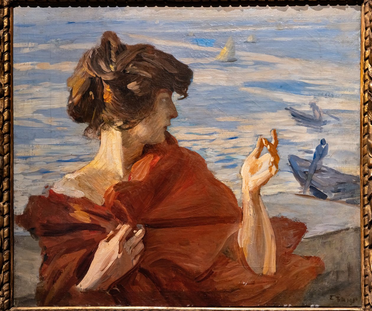 På kajen i Venedig av Ettore Tito