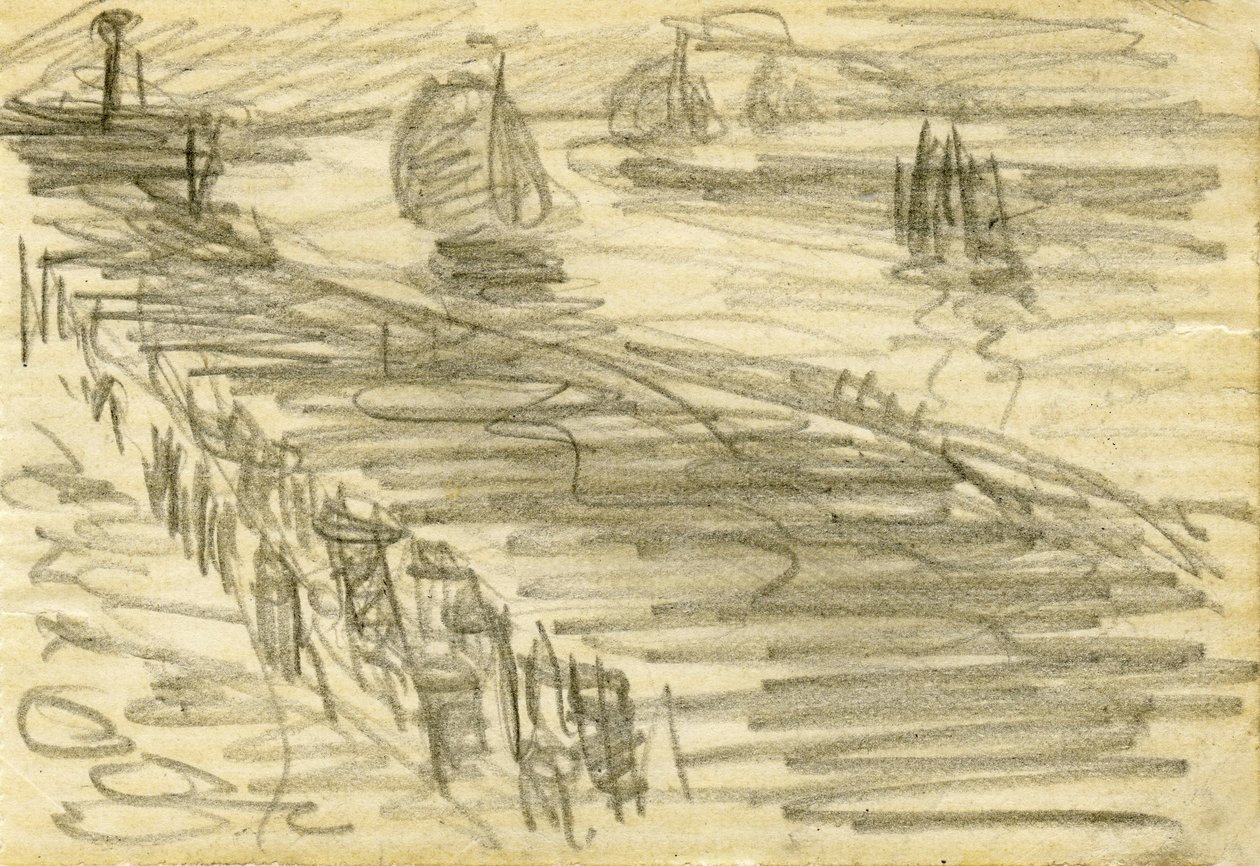 Segelfartyg på Schelde av Eugeen van Mieghem