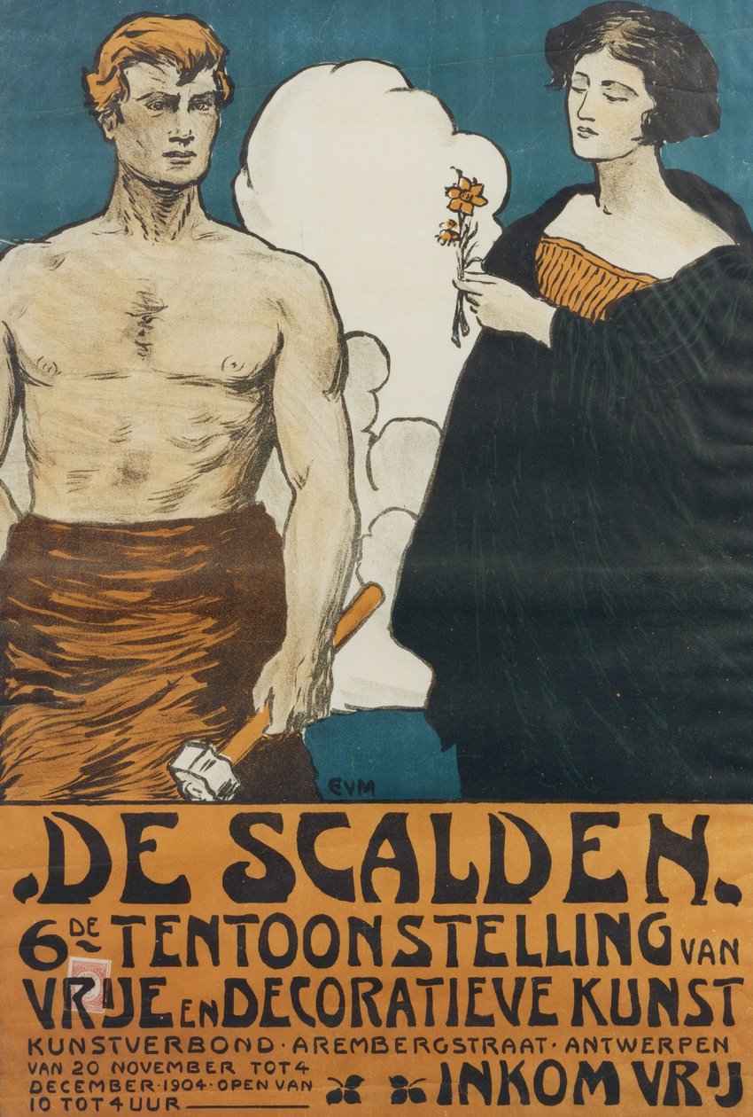 De Scaldens sjätte utställning av Eugeen van Mieghem
