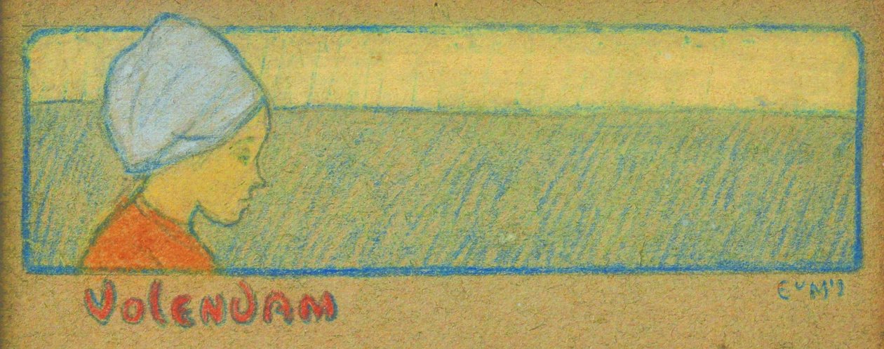 Volendam Postkarte av Eugeen van Mieghem