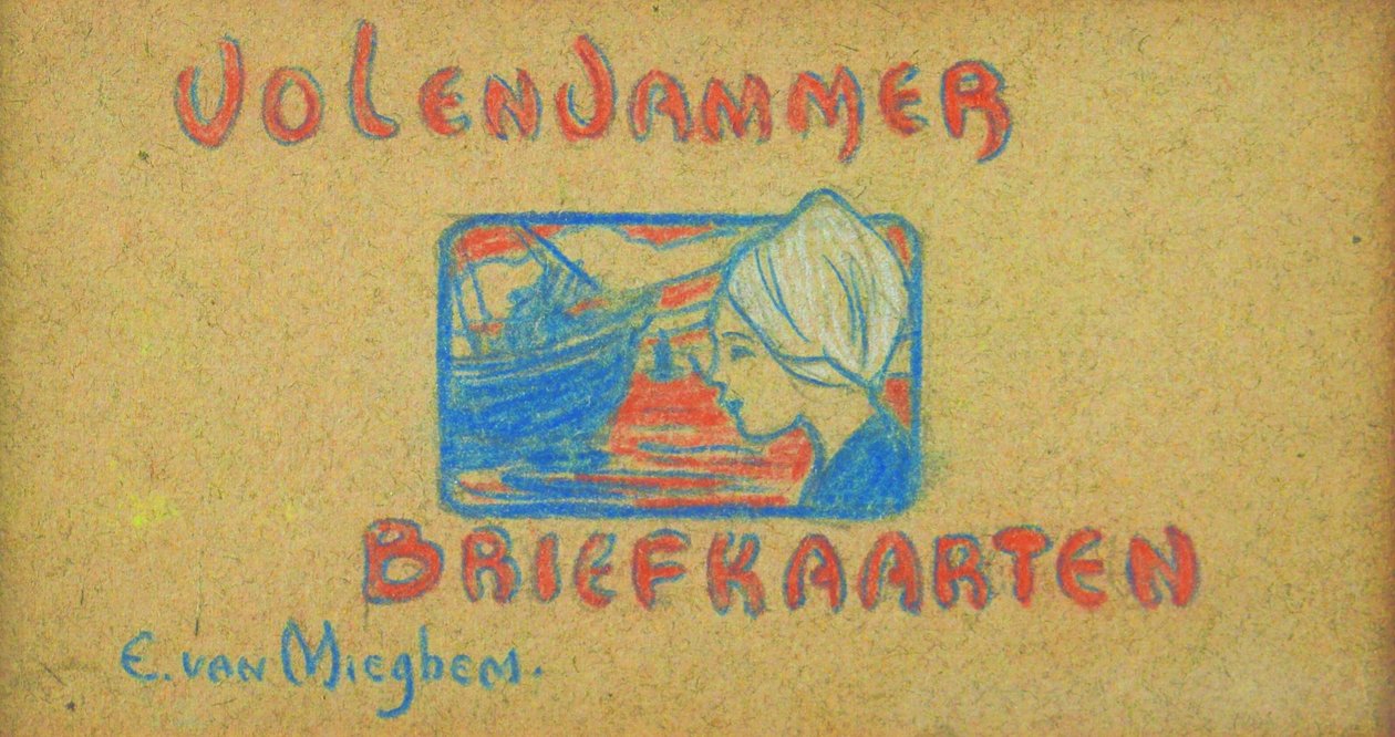 Volendam Postkarte av Eugeen van Mieghem