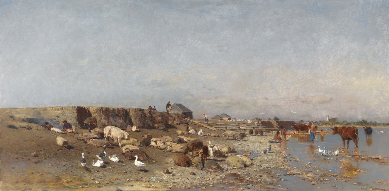 Motiv aus Szered an der Waag av Eugen Jettel