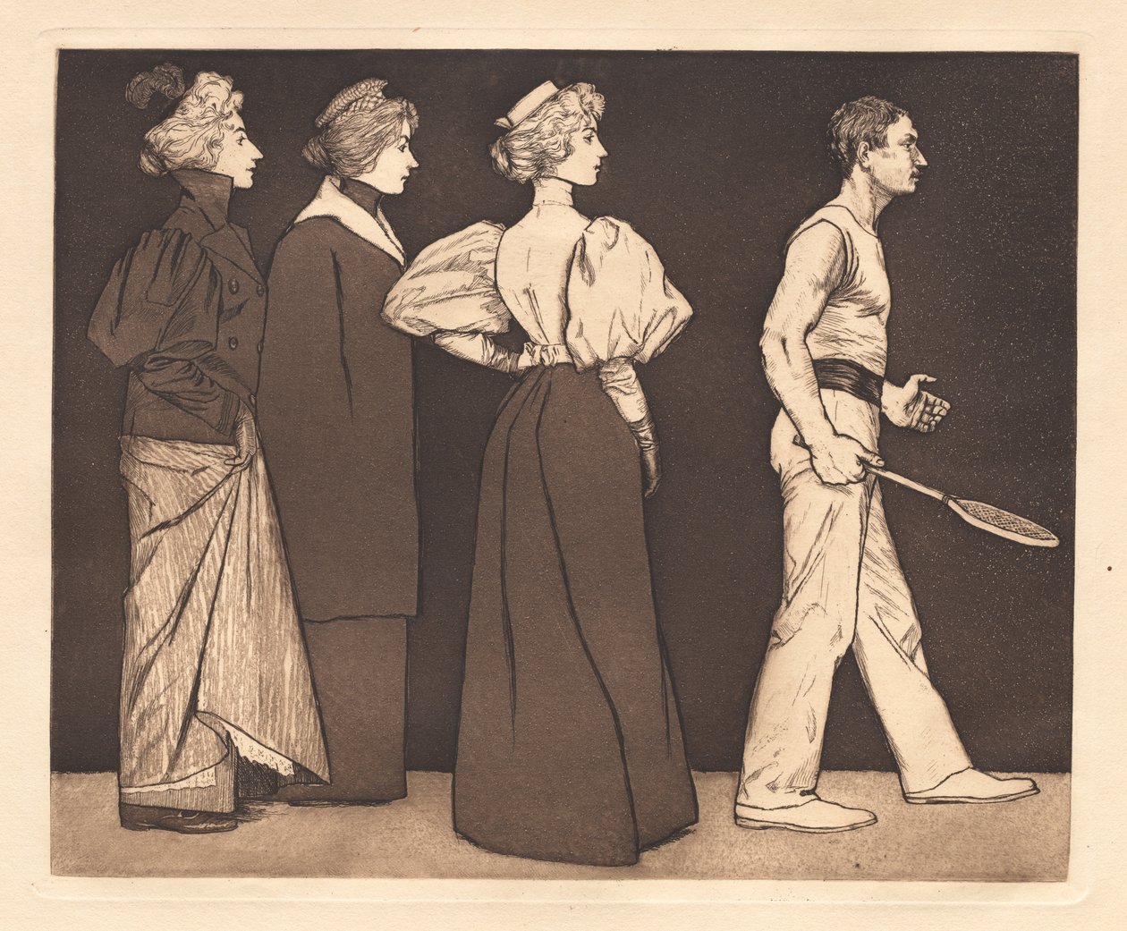 Tennisspelaren, 1896. av Eugen Kirchner