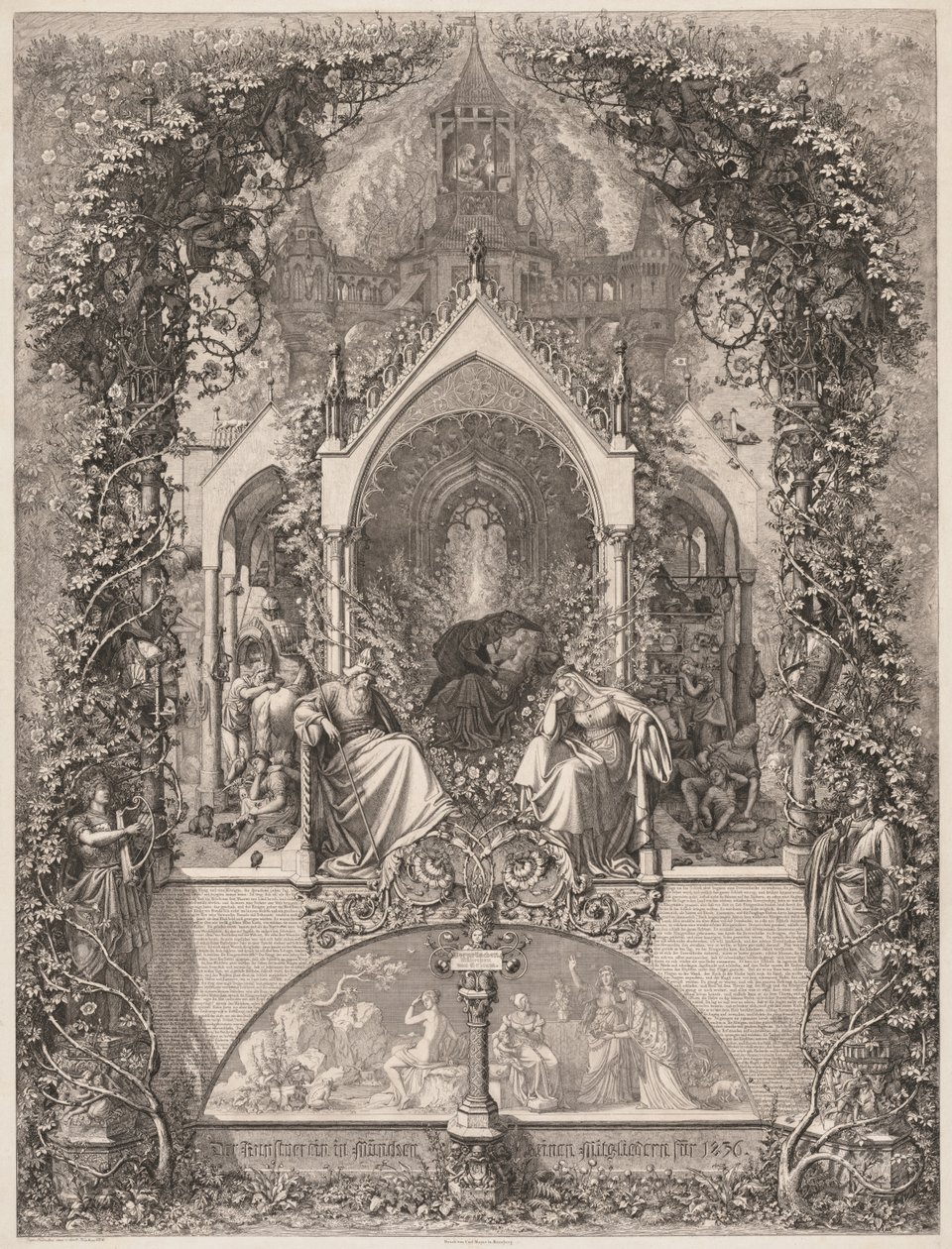 Briar Rose (Törnrosa) av Eugen Napoleon Neureuther