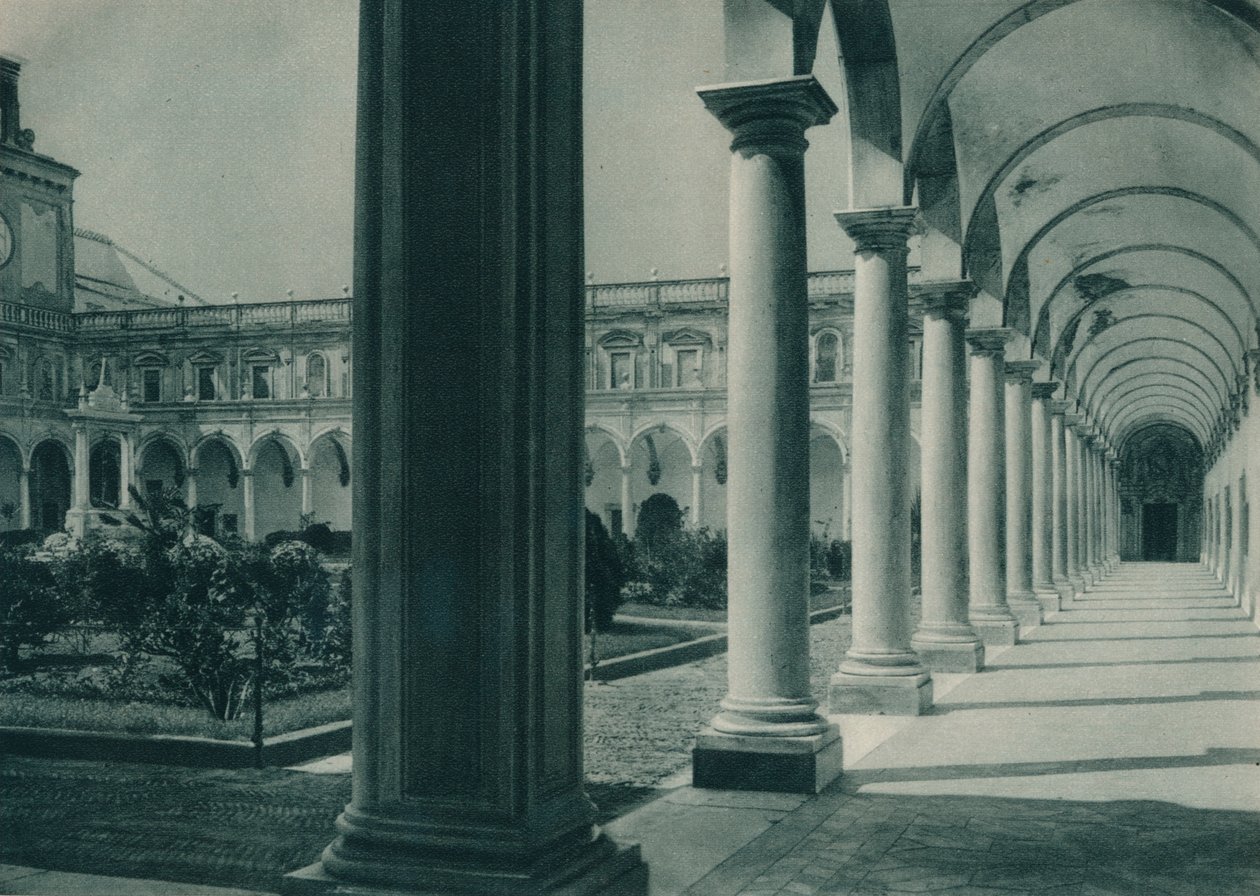 Kloster i klostret San Martino, nära Neapel, Italien, 1927 av Eugen Poppel