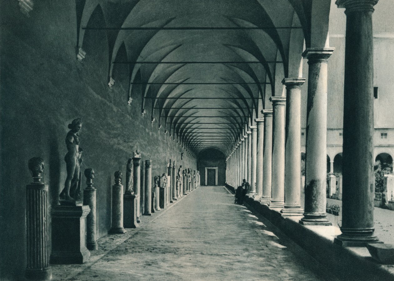 Kloster i museet för Diocletianus bad, Rom, Italien, 1927 av Eugen Poppel