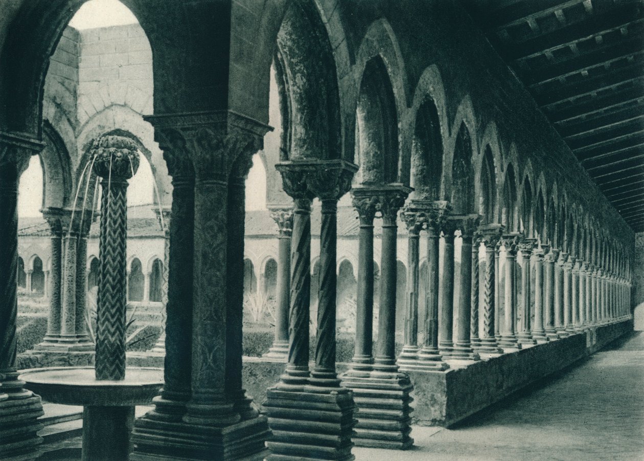 Benediktinerklostret, Monreale, Sicilien, Italien, 1927 av Eugen Poppel