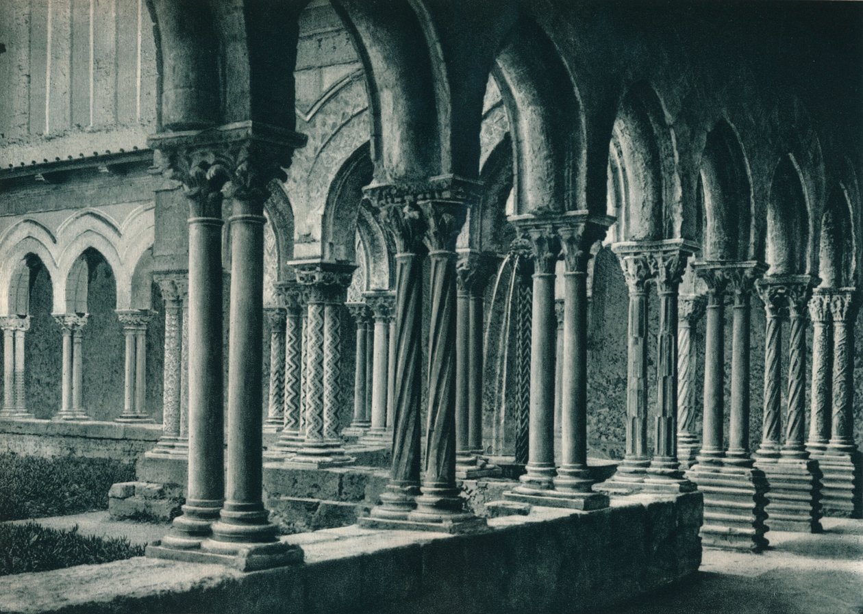 Benediktinerklostret, Monreale, Sicilien, Italien, 1927 av Eugen Poppel