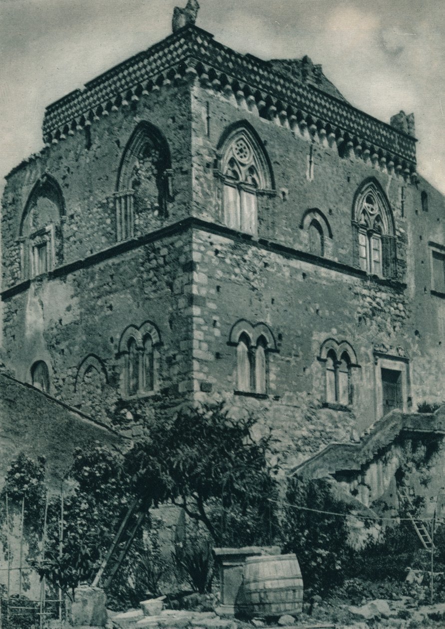 Hus från tiden för islamiskt styre, Taormina, Sicilien, Italien, 1927 av Eugen Poppel