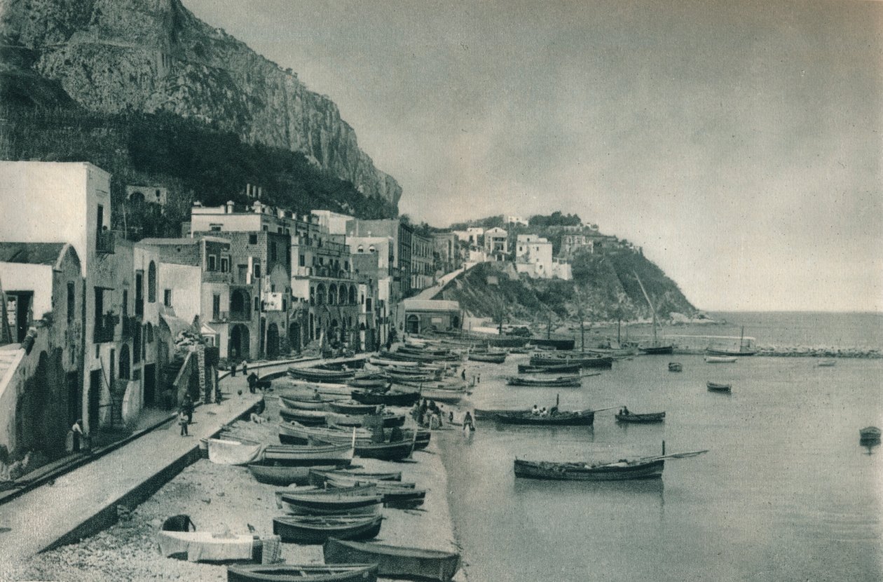 Marina Grande, Capri, Italien, 1927 av Eugen Poppel