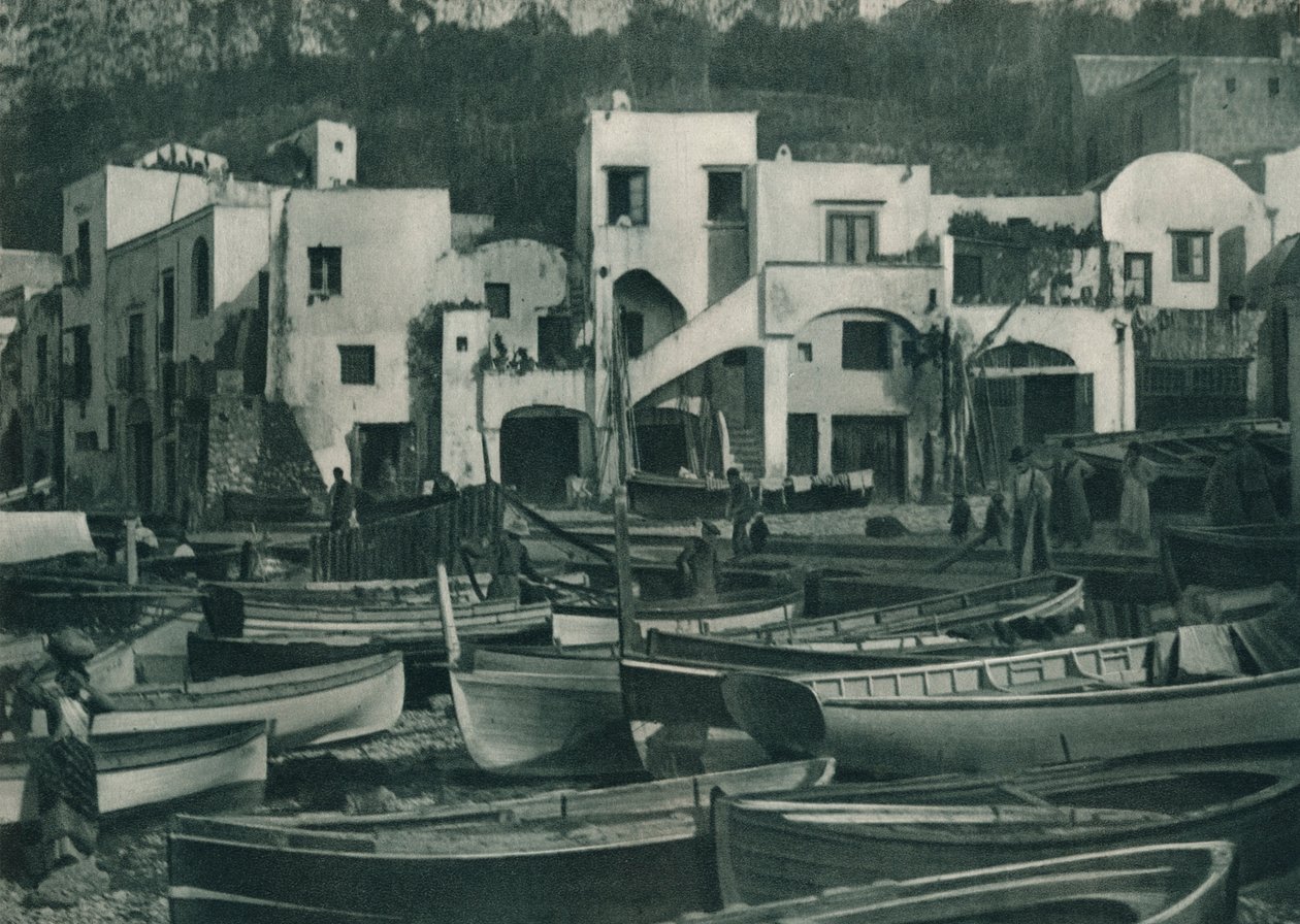Marina Grande, Capri, Italien, 1927 av Eugen Poppel