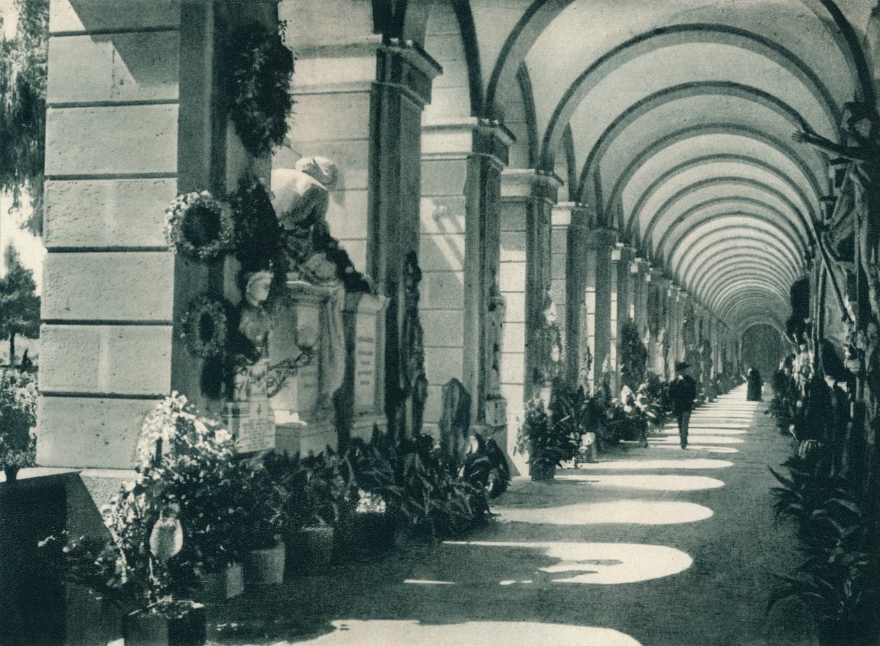 Monumental Cemetery of Staglieno, Genua, Italien, 1927 av Eugen Poppel