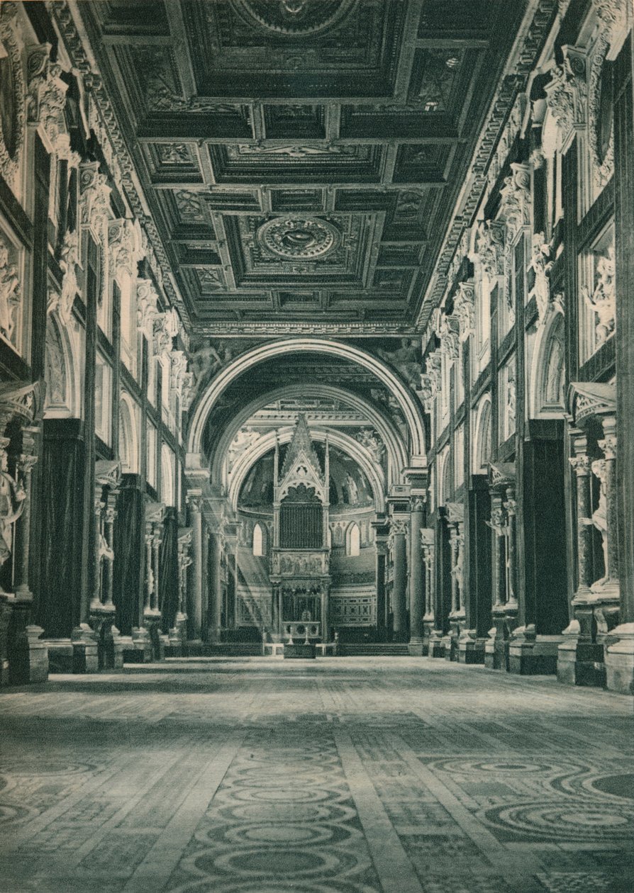 Vagn av basilikan San Giovanni i Lateranen, Rom, Italien, 1927 av Eugen Poppel