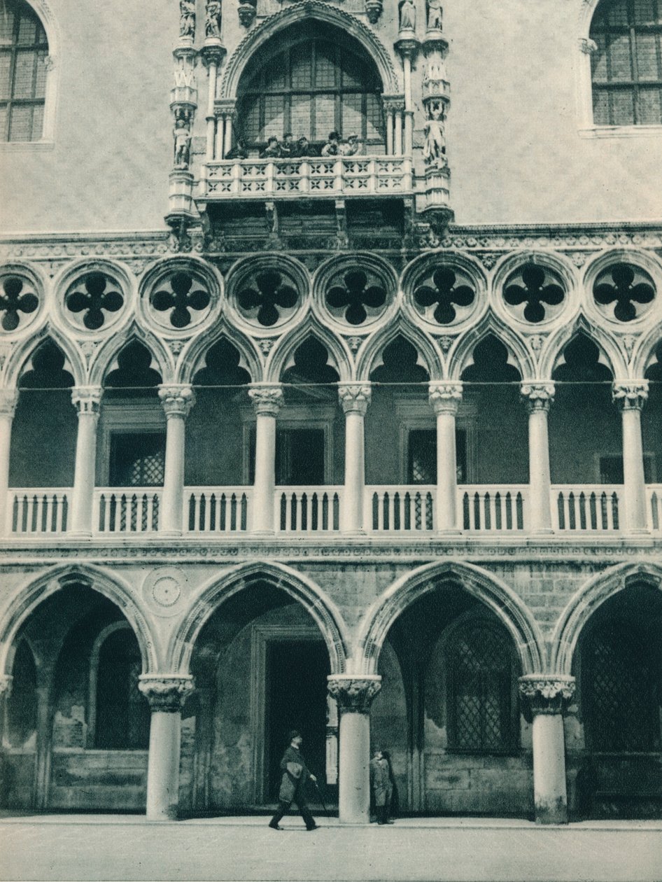 Del av Dogespalatset, Venedig, Italien, 1927 av Eugen Poppel