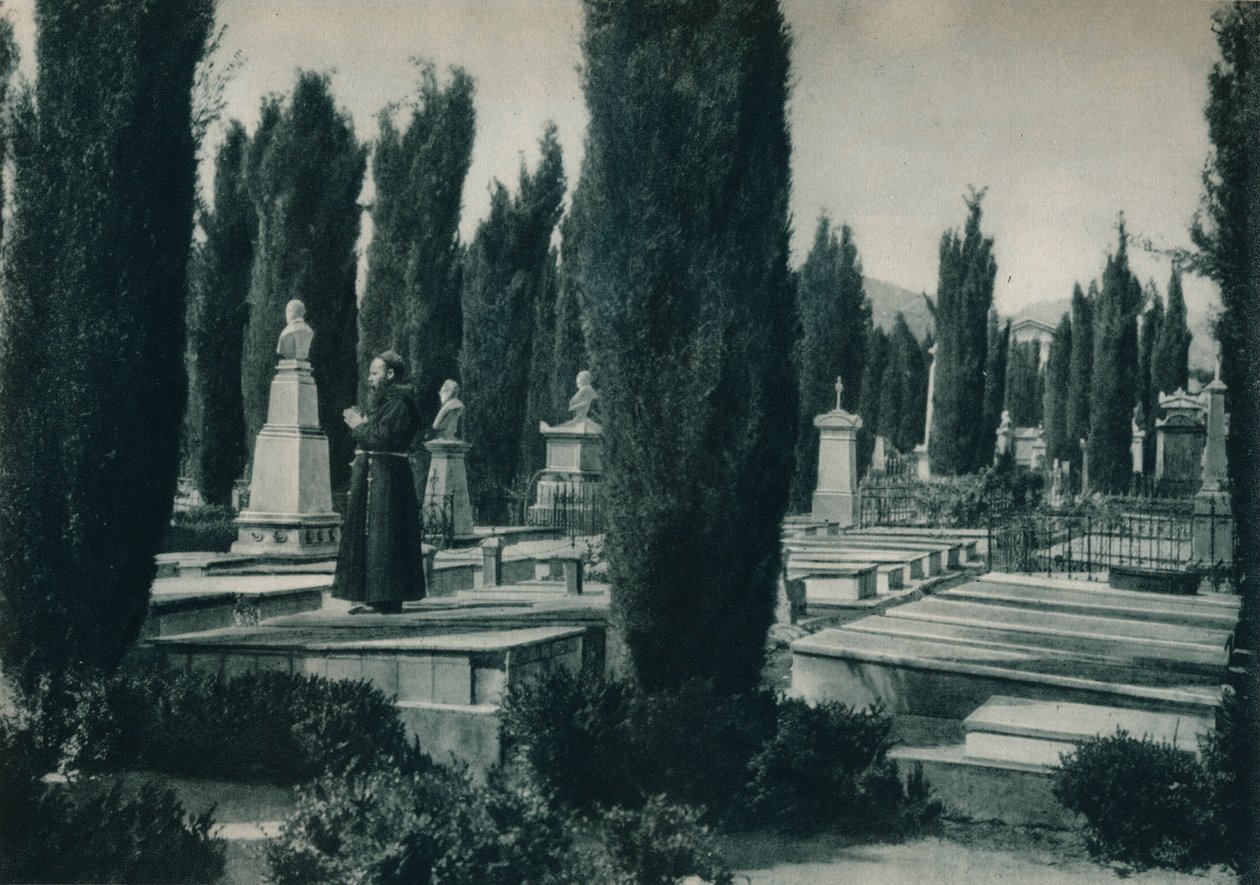 Del av kyrkogården, Palermo, Sicilien, Italien, 1927 av Eugen Poppel